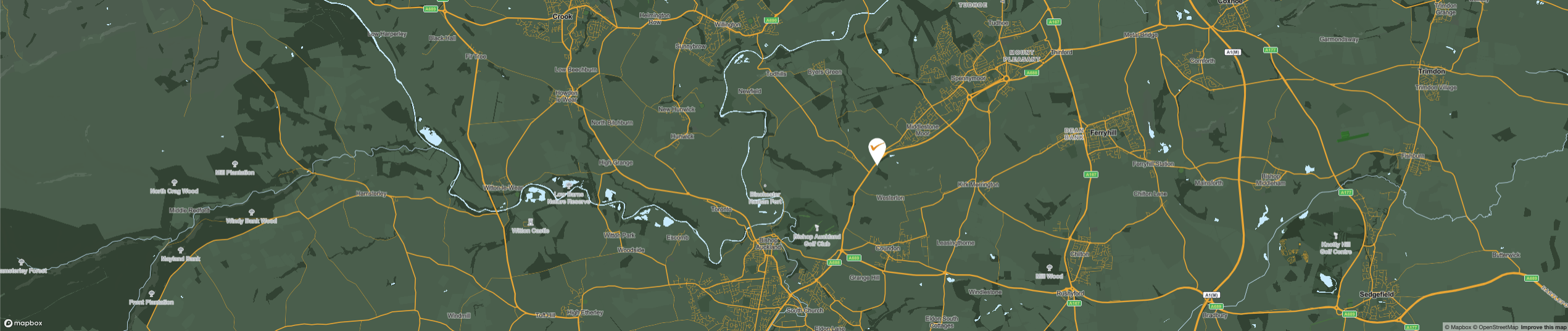 Map showing our location